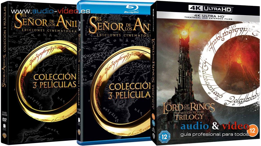 El Señor De Los Anillos edición especial 4K UHD BluRay DVD