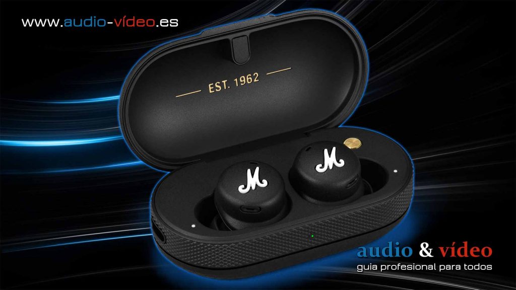 Auriculares Bluetooth Marshall Mode II - cargador