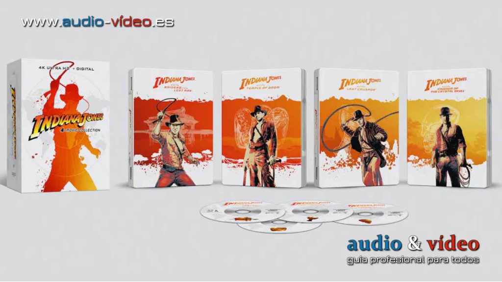 Indiana Jones - Trilogia 1-4 en 4K UHD - discos