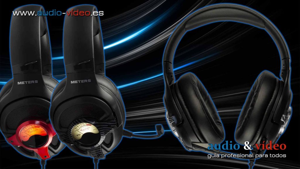 Auriculares Meters Level Up - negro, frente, colores