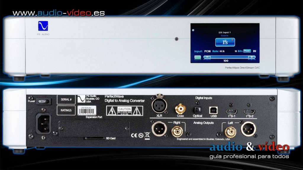 PS Audio - DirectStream DAC - frente, conectores