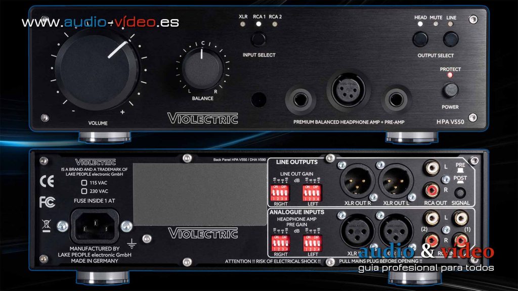 Violectric HPA V550 y HPA V550 PRO - amplificadores de auriculares