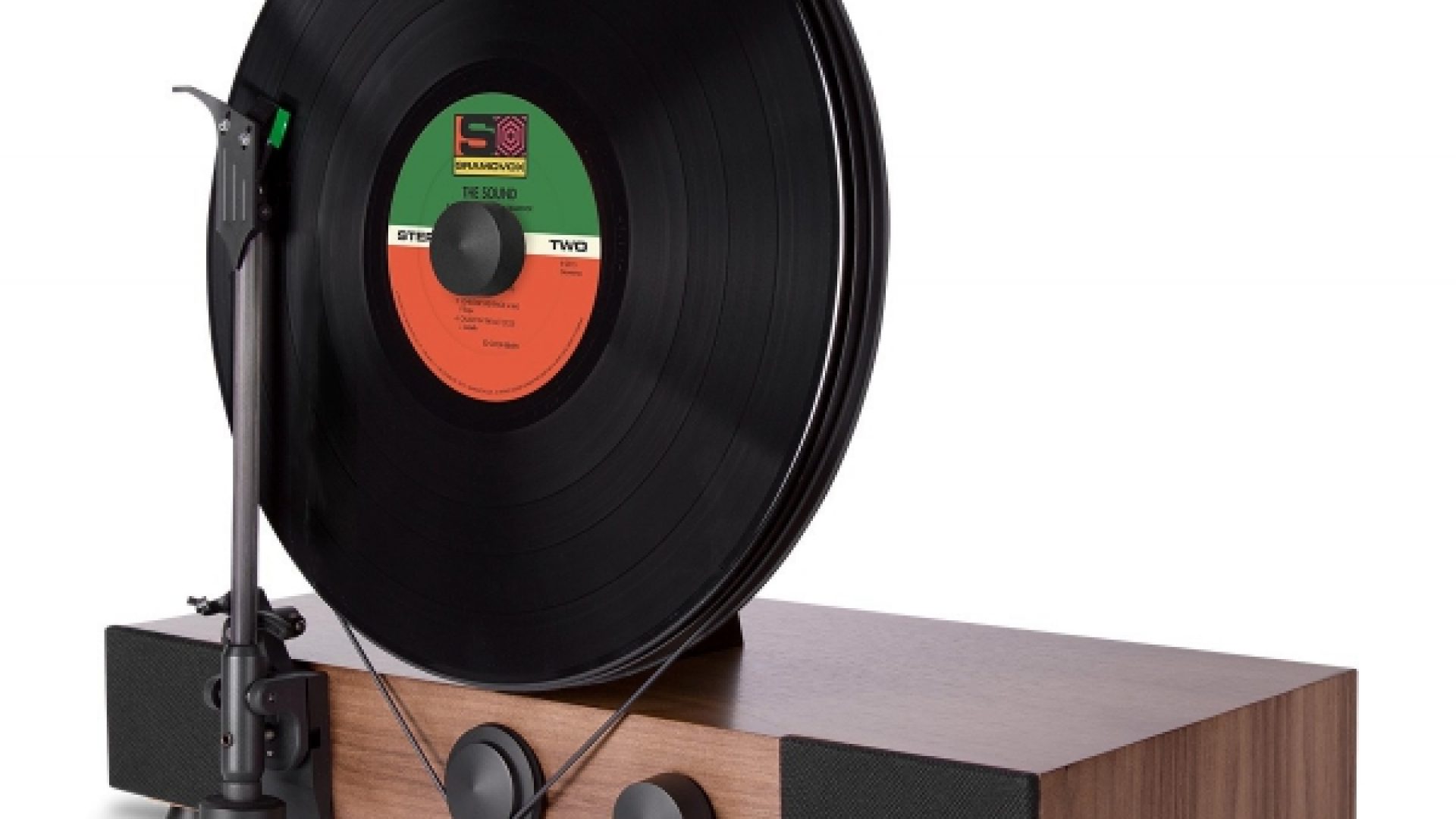 Un tocadiscos que gira verticalmente – Gramovox