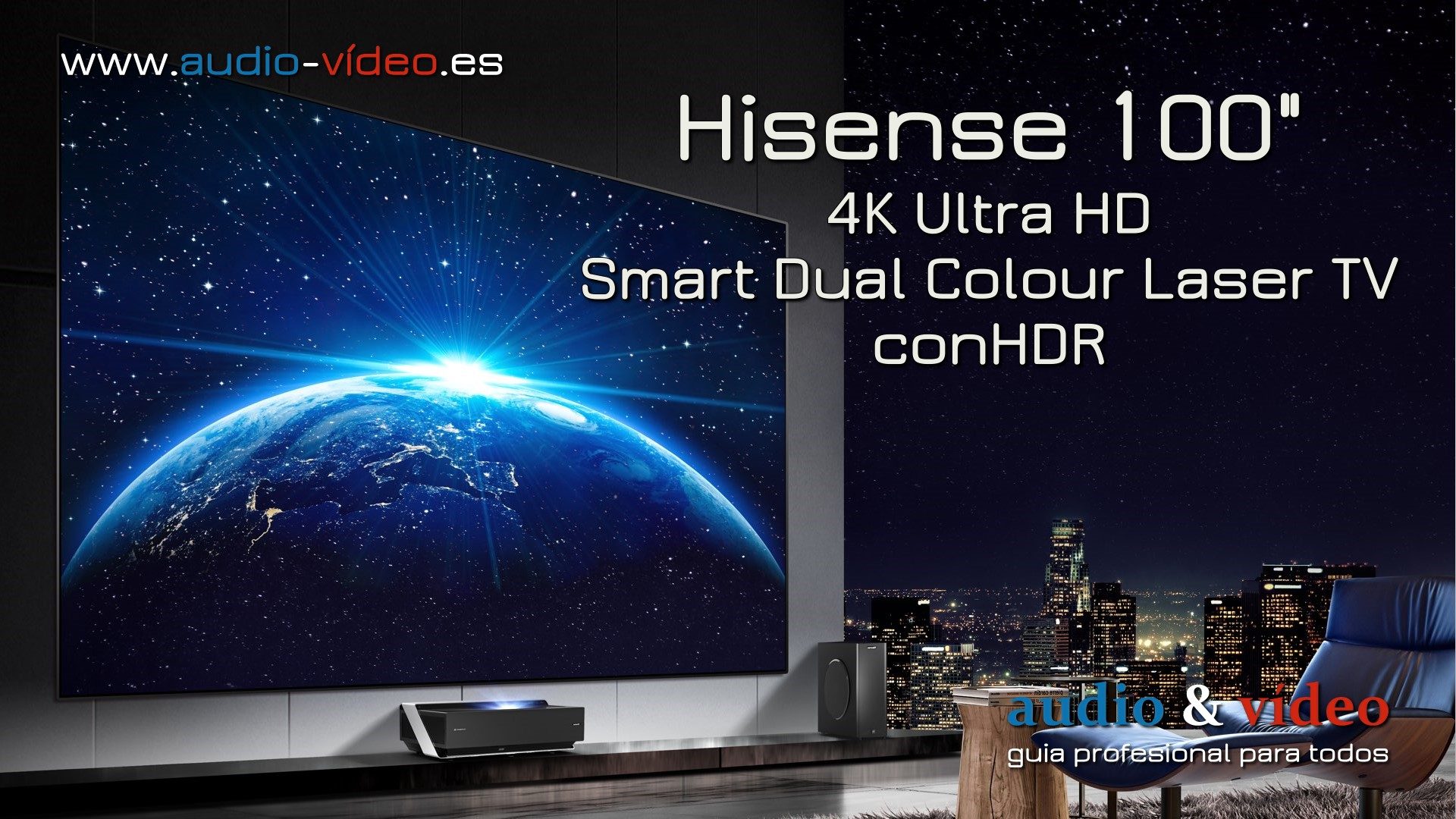 El televisor láser 4K de 100 pulgadas de Hisense ya está en venta