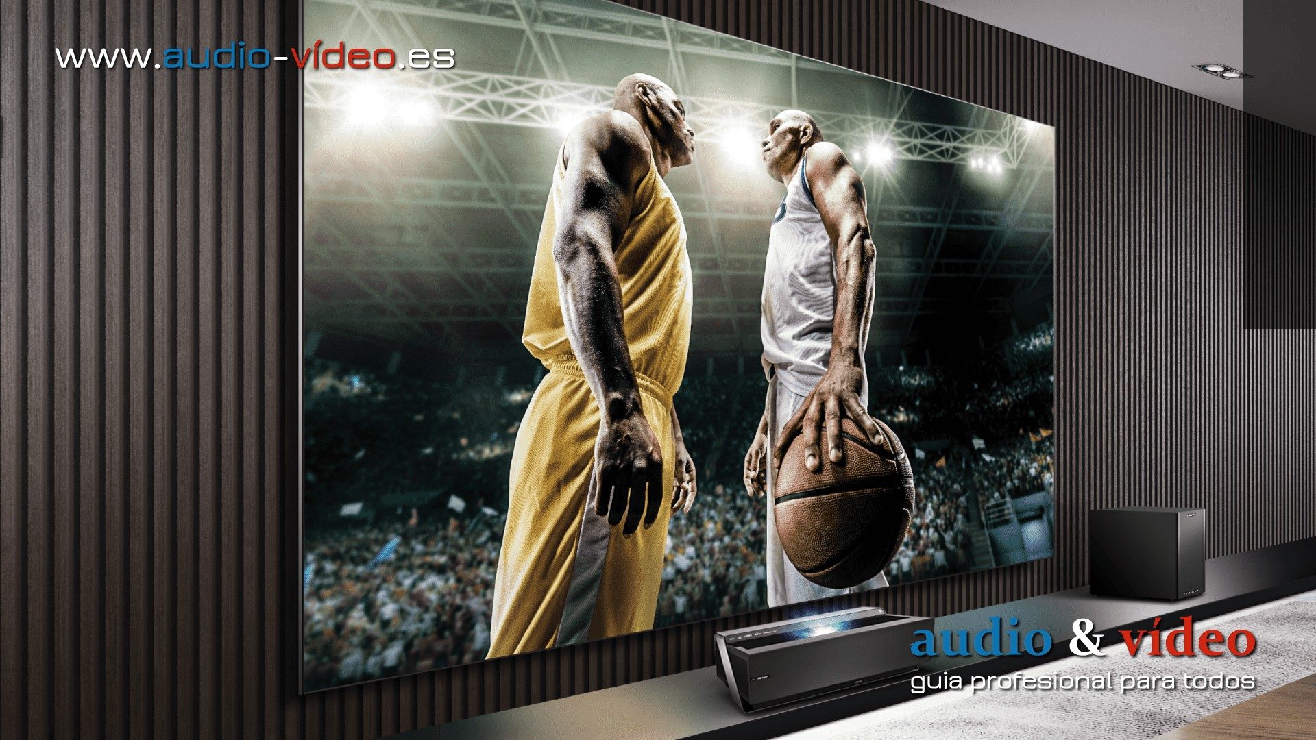 La TV Láser de Hisense ofrece una poderosa proyección a corta distancia en espacios pequeños y medianos, con video 4K