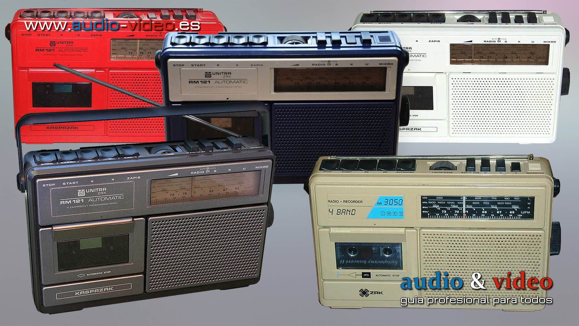 ZRK Kasprzak RM 121 – radiocassette mono. Para comprarlo tuviste que trabajar durante 2 meses.