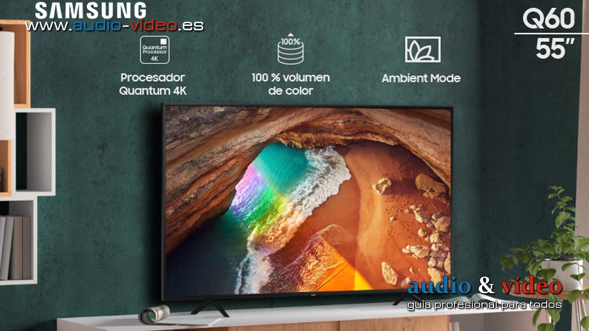 Nuevo televisor 4K QLED con tecnología Dual Led – Samsung Q60T