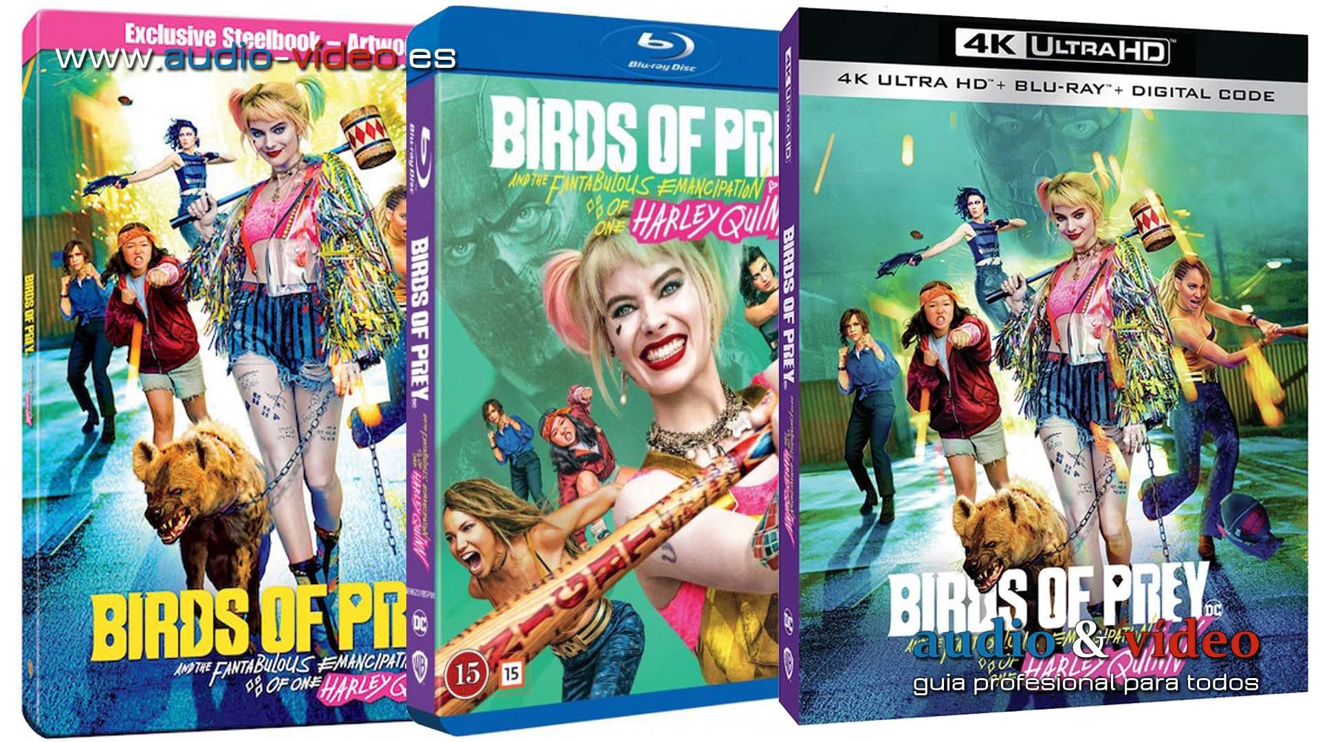 Aves de Presa (Harley Quinn: Birds of Prey) – 4K,UHD, BluRay y DVD