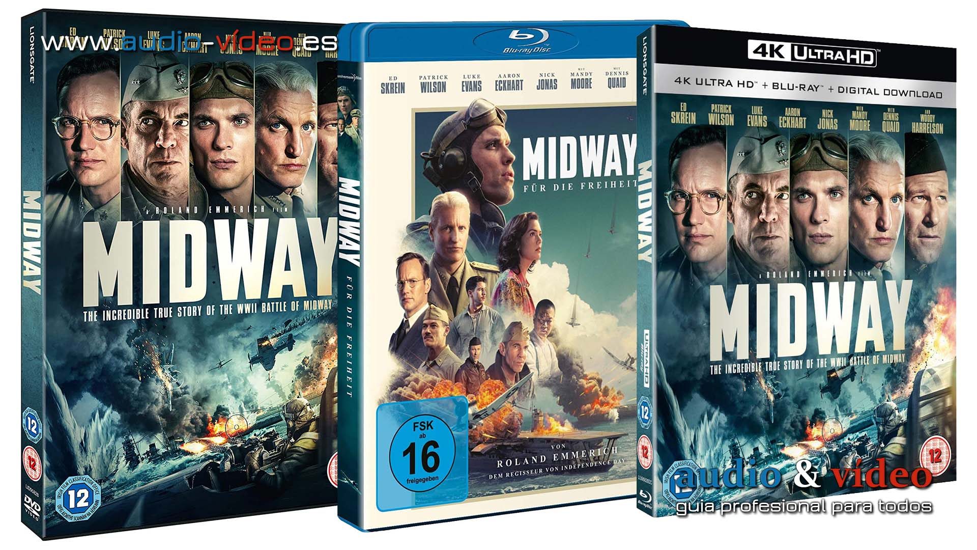 MIDWAY – 4K,UHD, BluRay y DVD