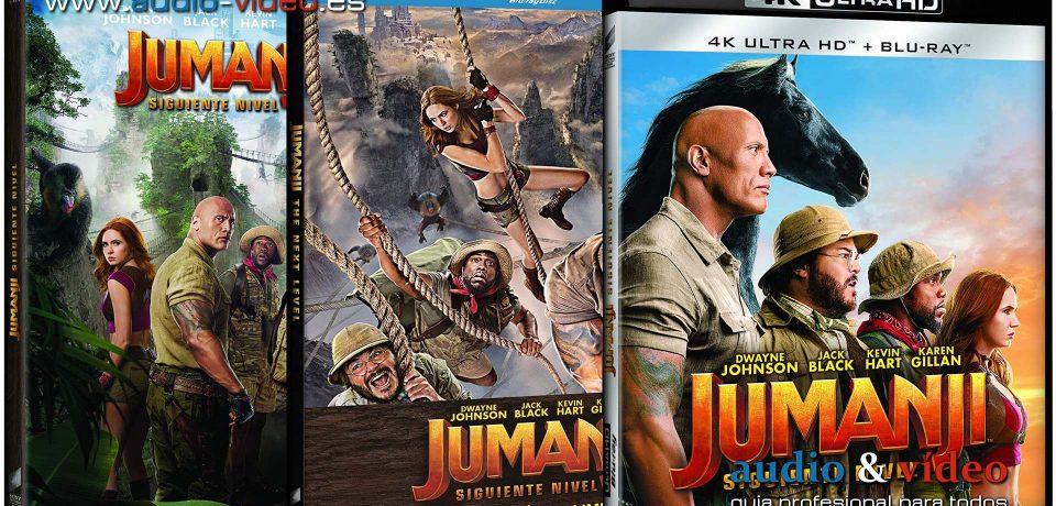 Jumanji: El Siguiente Nivel – 4K,UHD, BluRay y DVD