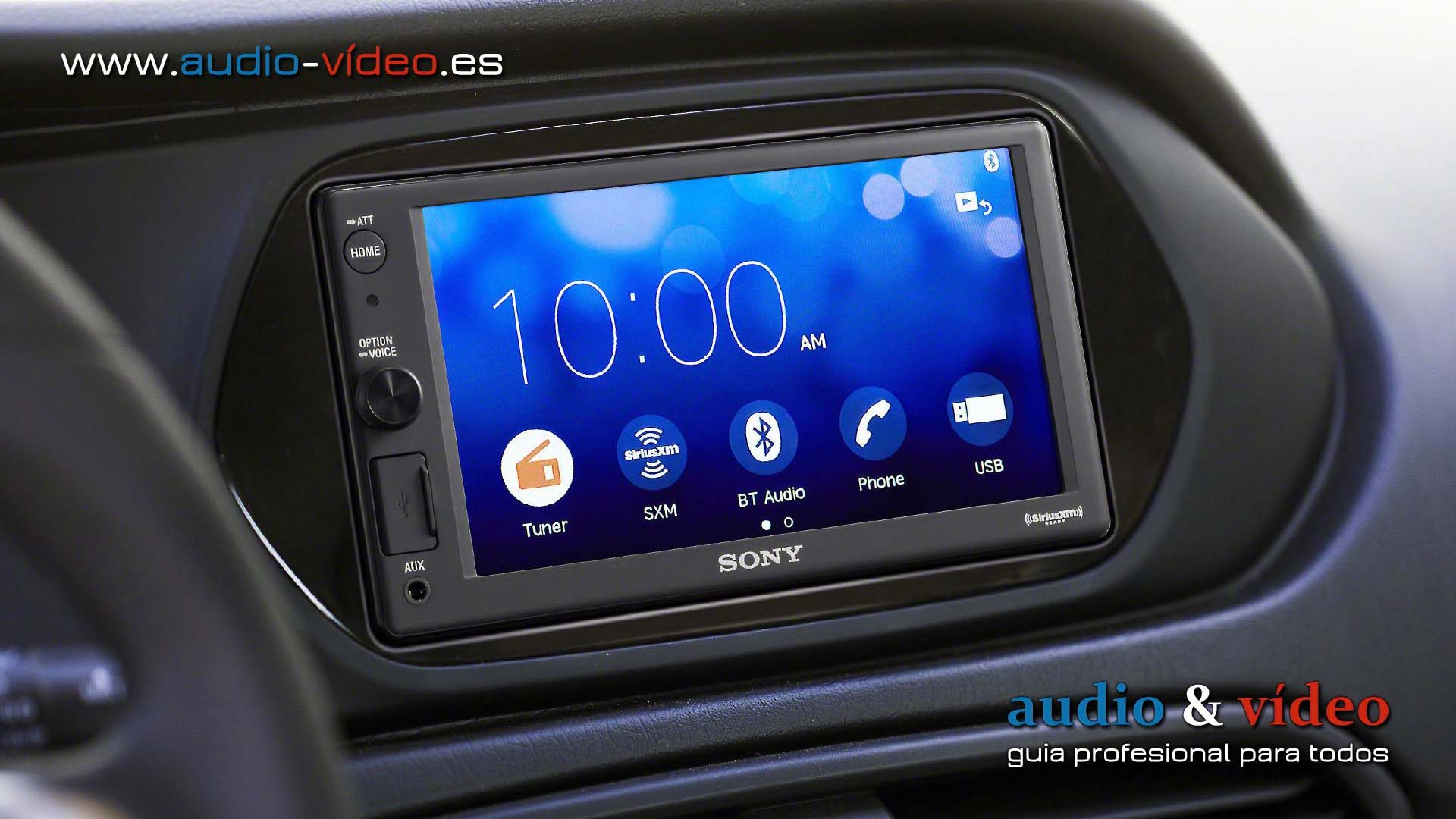 Sony XAV-AX1000 receptor multimedia digital sin reproductor CDs para coche.