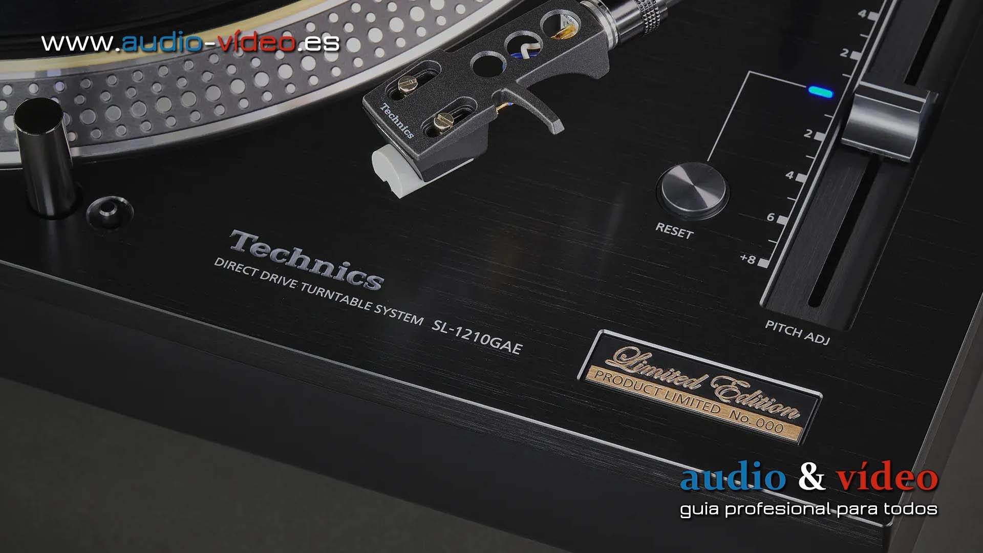 Edición Limitada del tocadiscos Technics SL-1210GAE por aniversario de 55 años