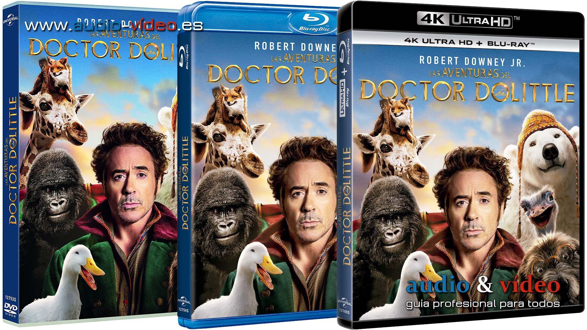 Las aventuras del Doctor Dolittle – 4K, UHD, BluRay y DVD