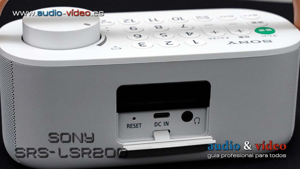Sony SRS-LSR200 auriculares reset dc'in