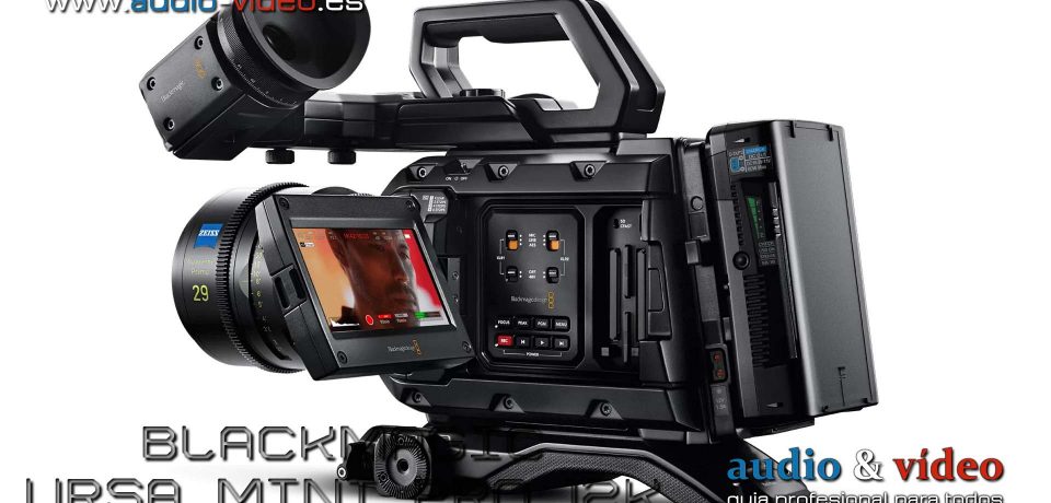 La nueva cámara de cine digital de Blackmagic URSA Mini Pro puede grabar en formato 12K a 60 fotogramas por segundo.
