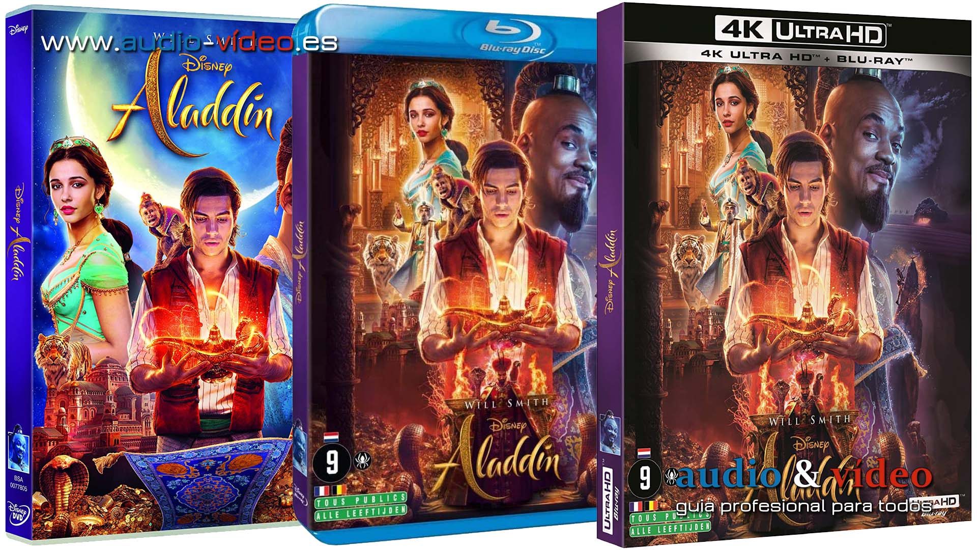 Aladdin – 4K, UHD, BluRay y DVD
