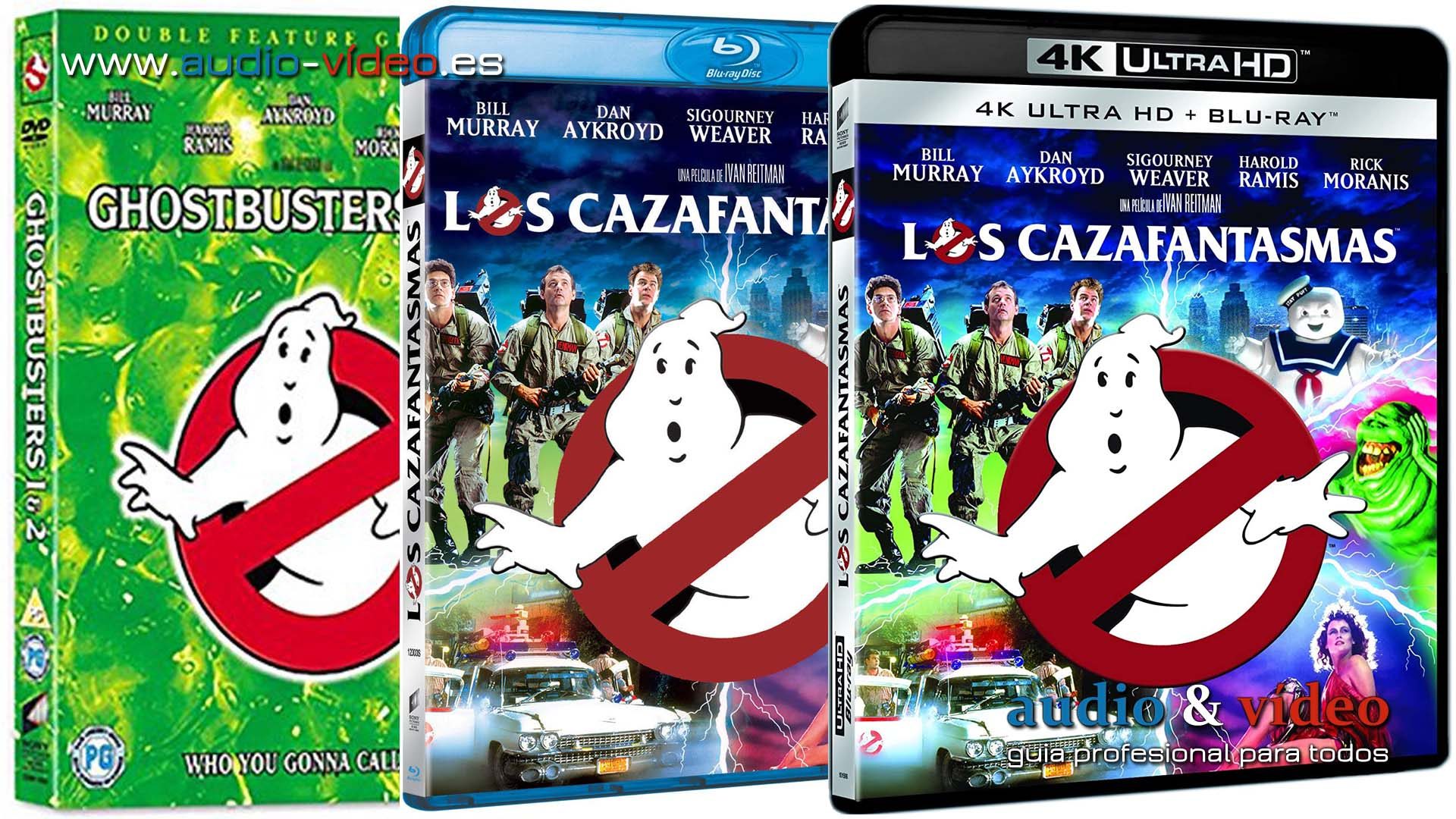 Los Cazafantasmas – 4K, UHD, BluRay y DVD