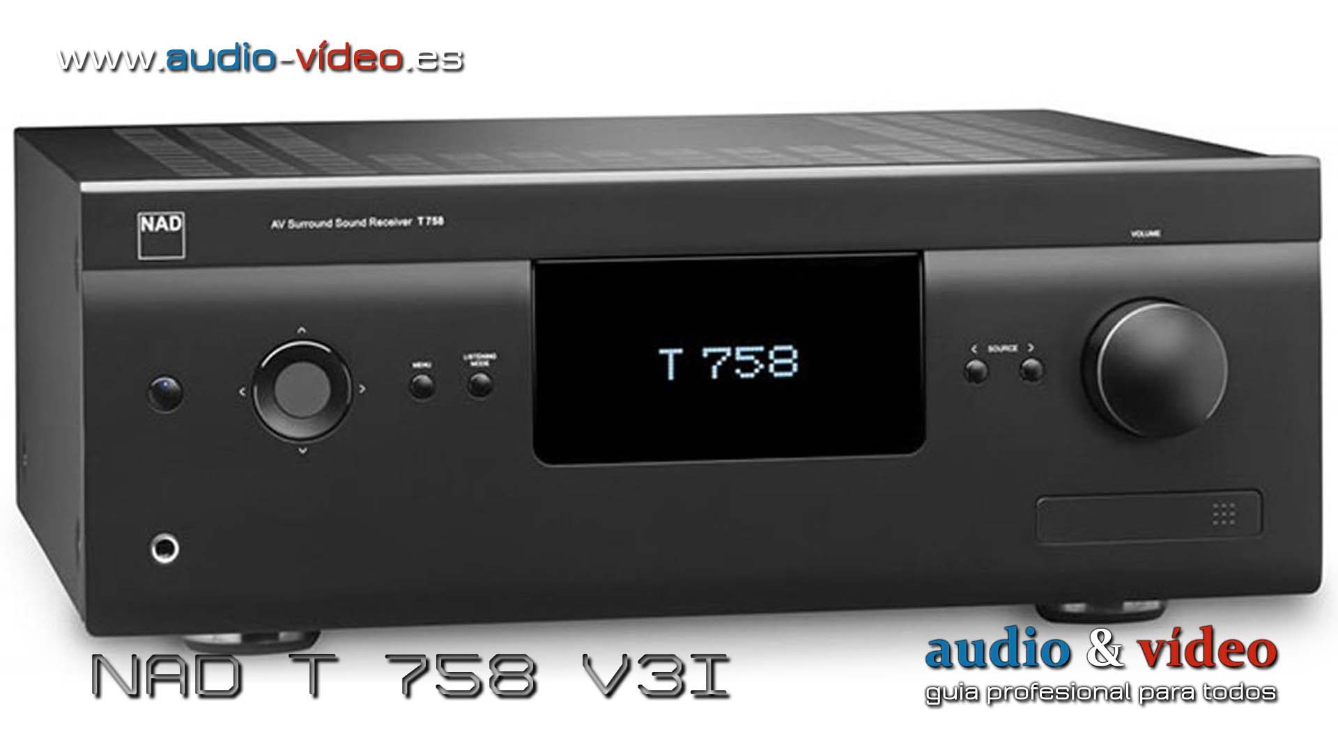Receptor AV – NAD T 758 V3i surround sound