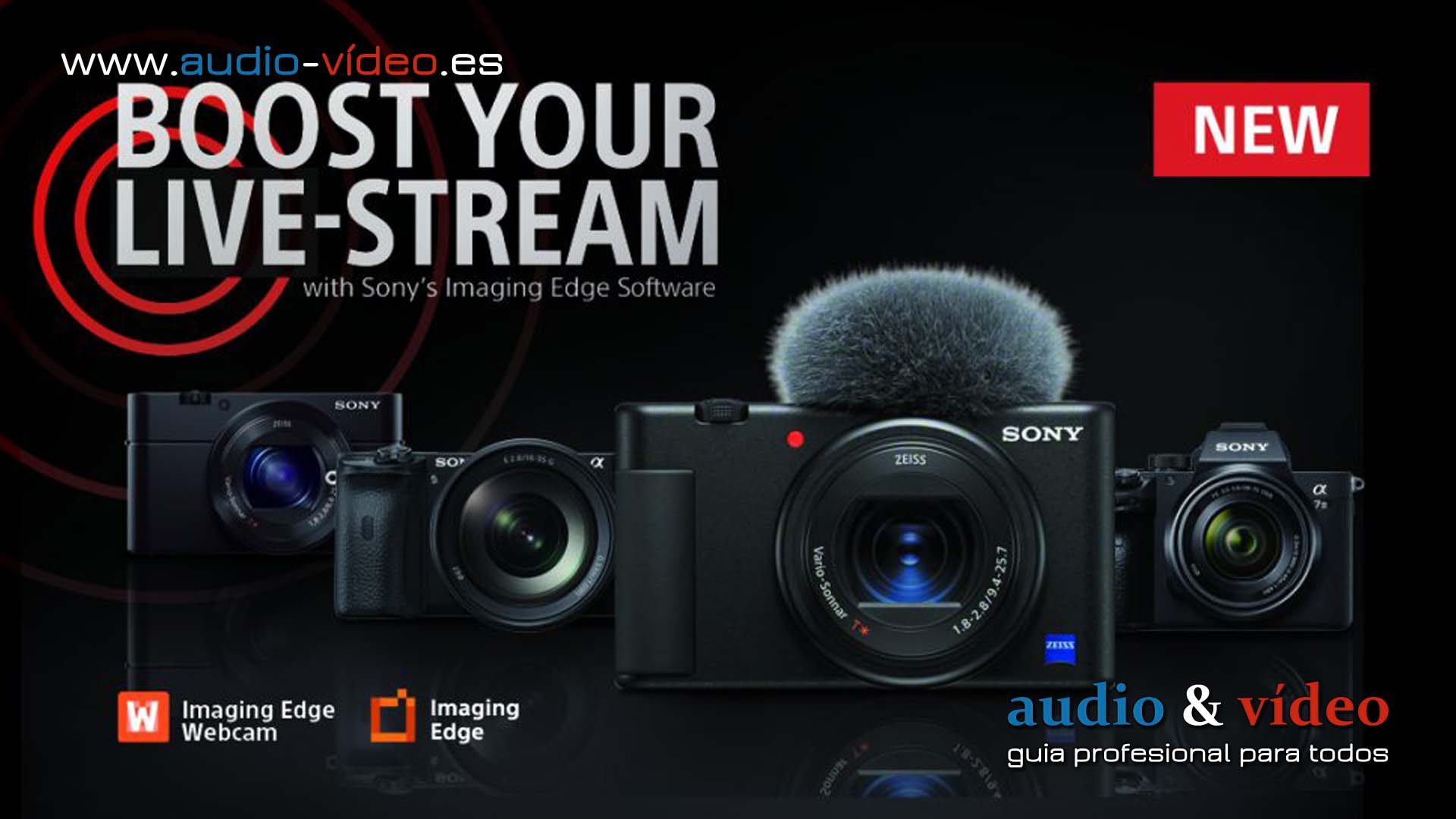 Sony Imaging Edge Webcam un software para realizar videollamadas y streaming en vivo de alta calidad.