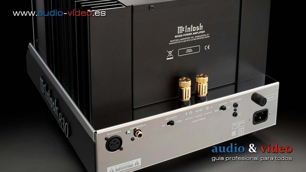 McIntosh MC830 conectores