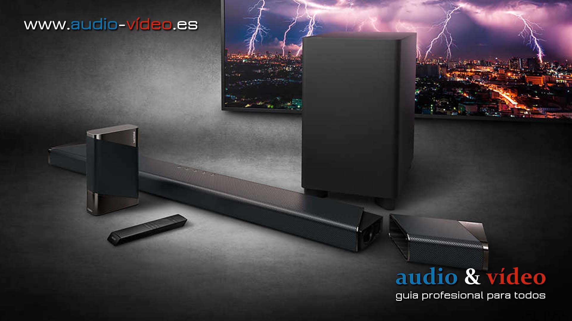 Nuevas barras de sonido Philips con Atmos, DTS Play-Fi y los primeros altavoces Ambilight