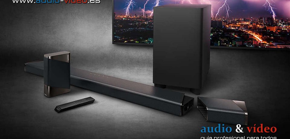 Nuevas barras de sonido Philips con Atmos, DTS Play-Fi y los primeros altavoces Ambilight