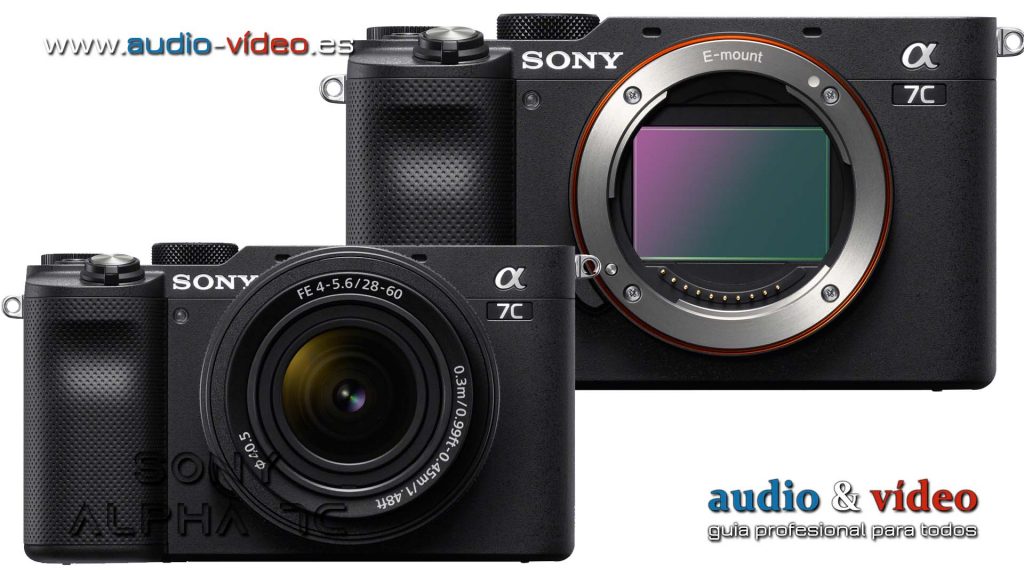 Sony Alpha A7C frente sensor CMOS