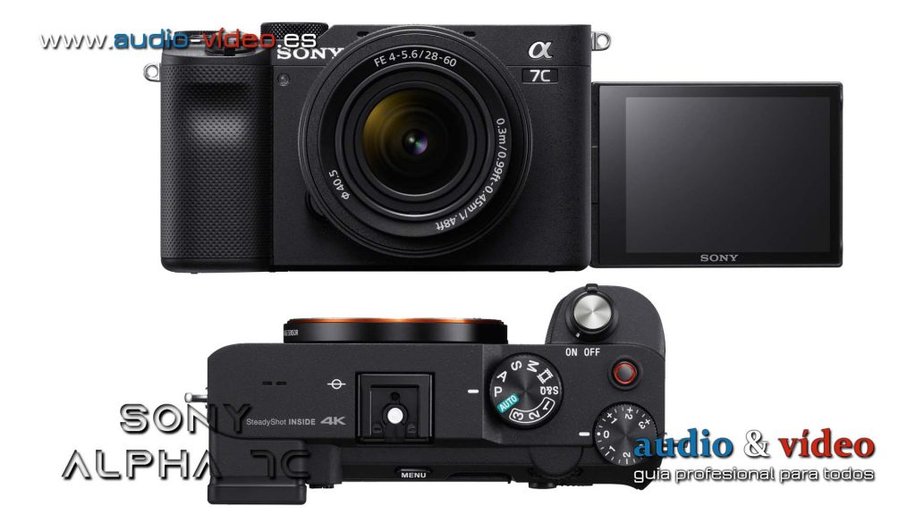 Sony Alpha 7C pantalla LCD reguladores