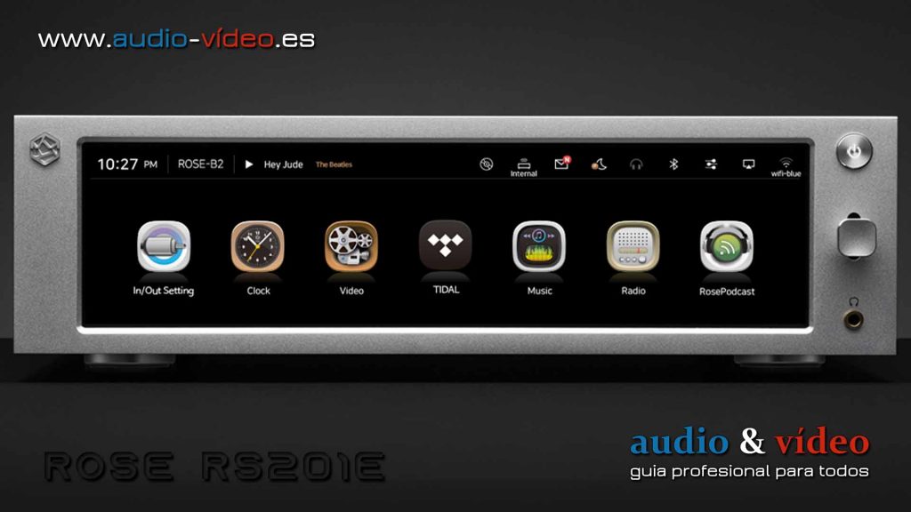 HiFi Media Player Streamer - Apmlificador Rose RS201E