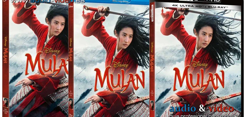 Mulan – 4K UHD, BluRay y DVD + soundtrack + película completa