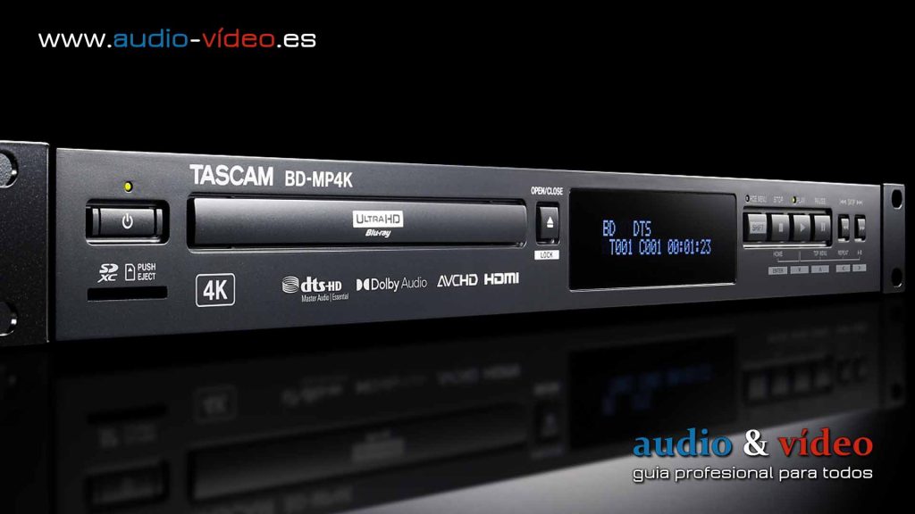 TASCAM BD-MP4K reproductor multimedia