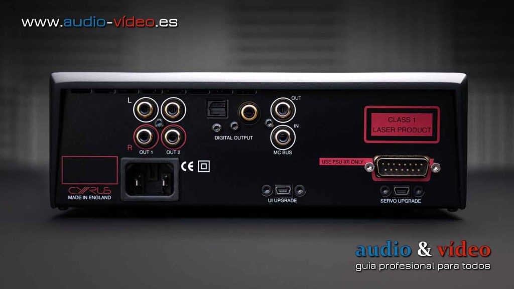 Reproductor CD Cyrus Audio CDi-XR conectores