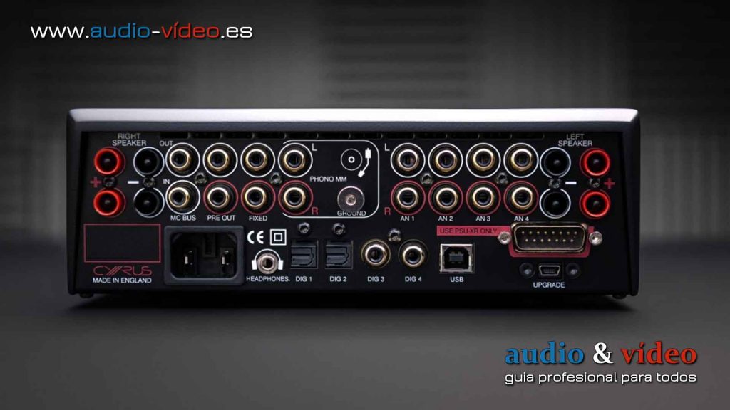 Cyrus Audio i7 i9 XR conectores