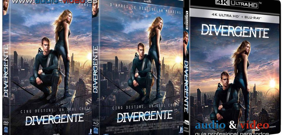 Divergente – 4K, UHD, BluRay, DVD + trailer HD + 3 películas completas + soundtrack
