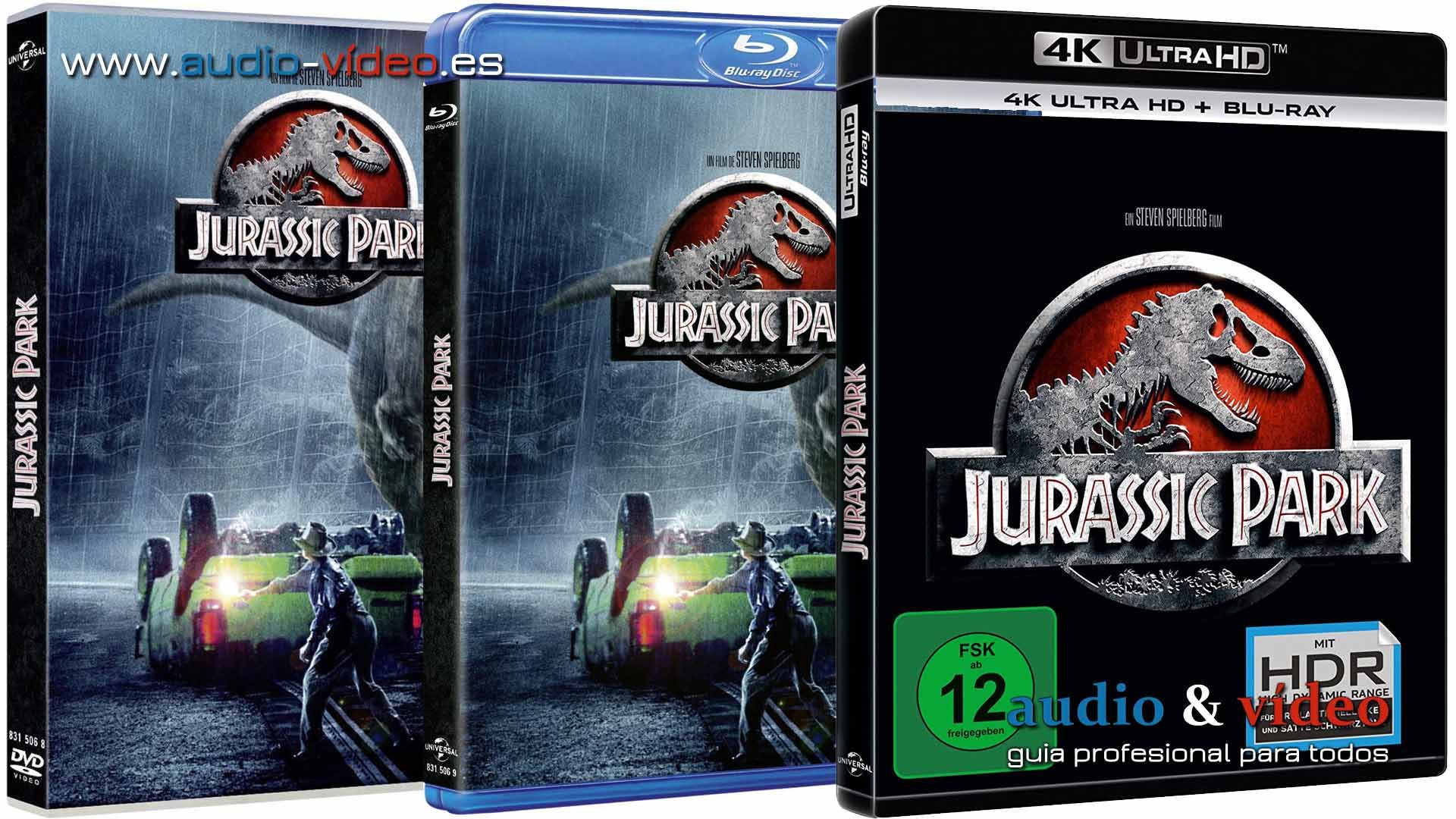 Jurassic Park – 4K, UHD, 3D, BluRay, DVD, VHS