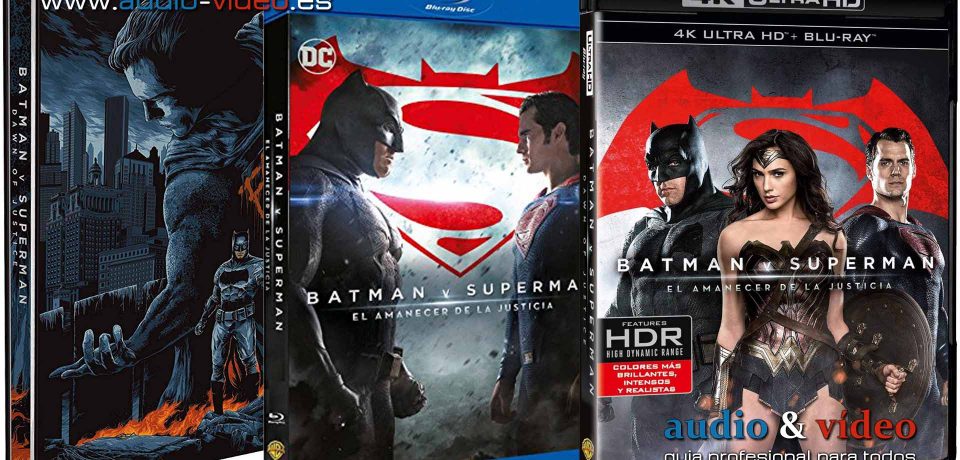 Batman v Superman – (Dawn of Justice) El Origen De La Justicia – 4K, UHD, BluRay, DVD + soundtrack