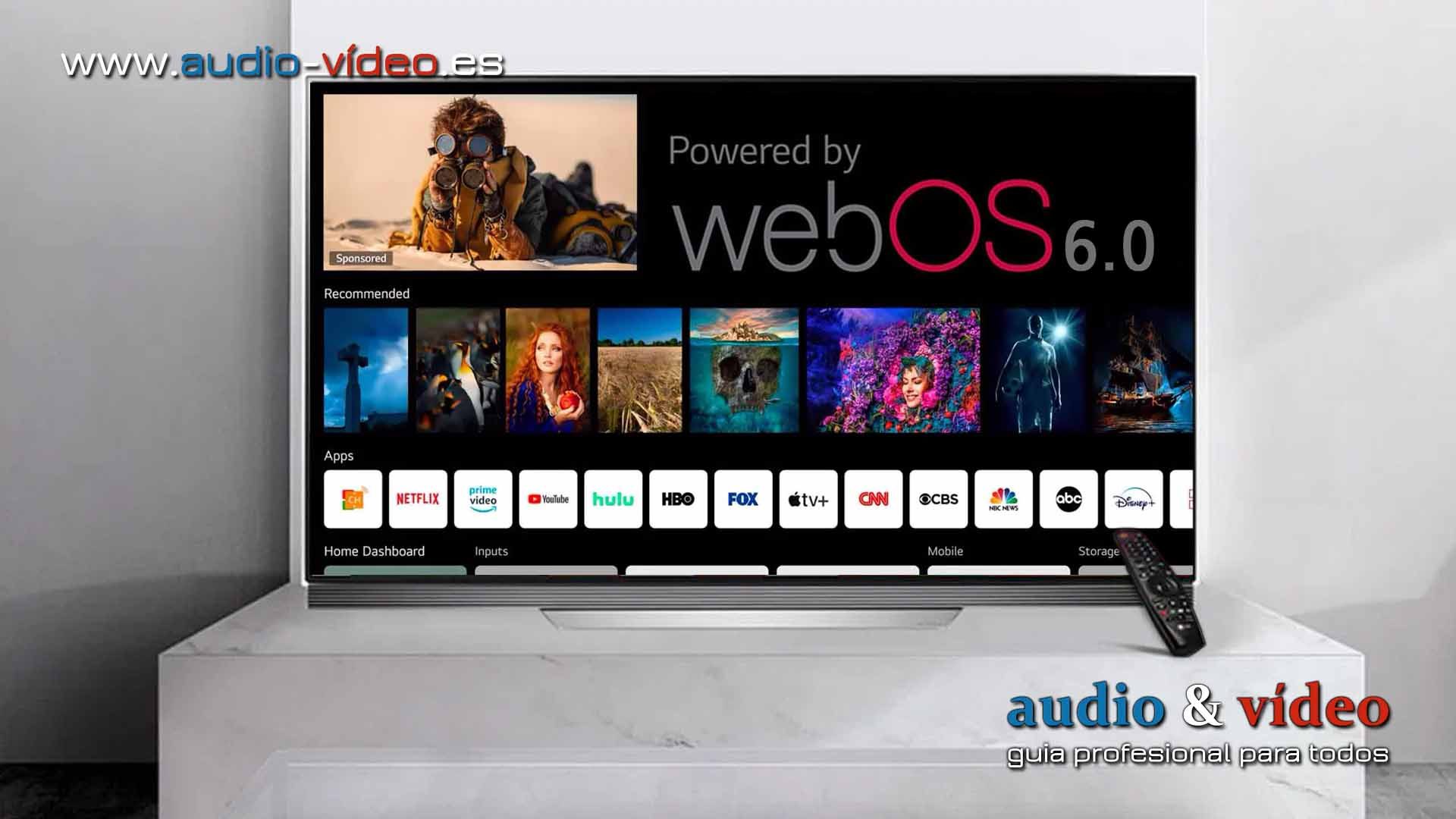 Nueva plataforma webOS 6.0 de LG para 2021