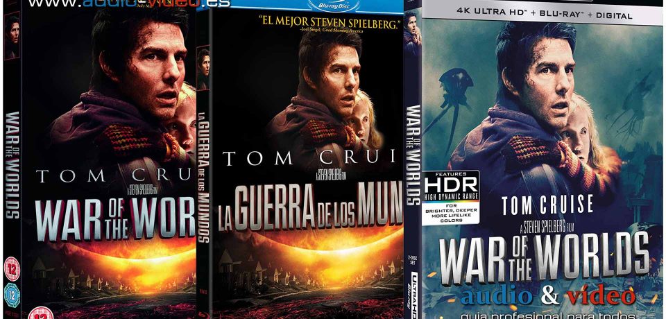 La Guerra De Los Mundos – Tom Cruise – 4K, UHD, BluRay, DVD + soundtrack