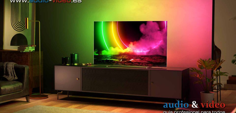 Philips – OLED806 y OLED856 de 48″ a 77″ con HDMI 2.1 y Ambilight “4”