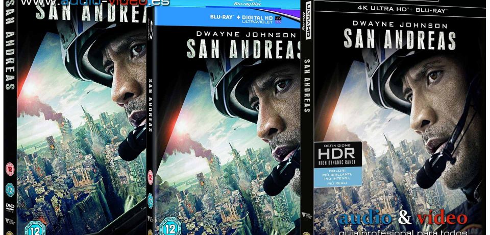 San Andreas – 4K, UHD, BluRay, DVD + soundtrack