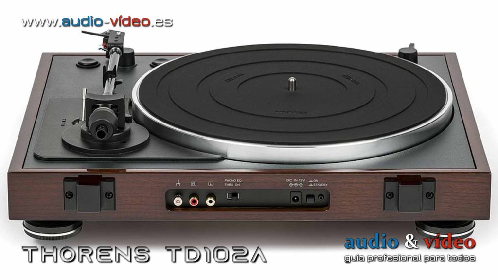 Tocadiscos Thorens TD-102A conectores