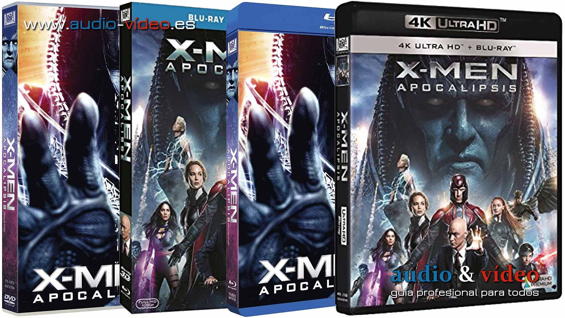 X-Men: Apocalipsis – 4K, UHD, BluRay, BluRay 3D, DVD + soundtrack