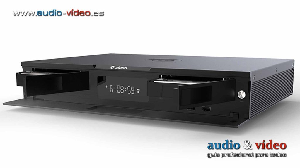 Reproductor Multimedia Zidoo UHD3000 entrada HDD