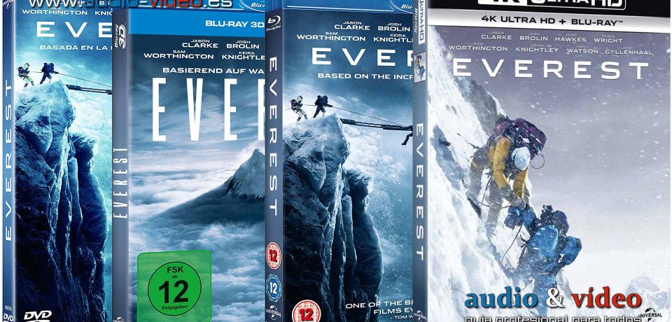 Everest – 4K, UHD, BluRay 3D, BluRay, DVD + soundtrack