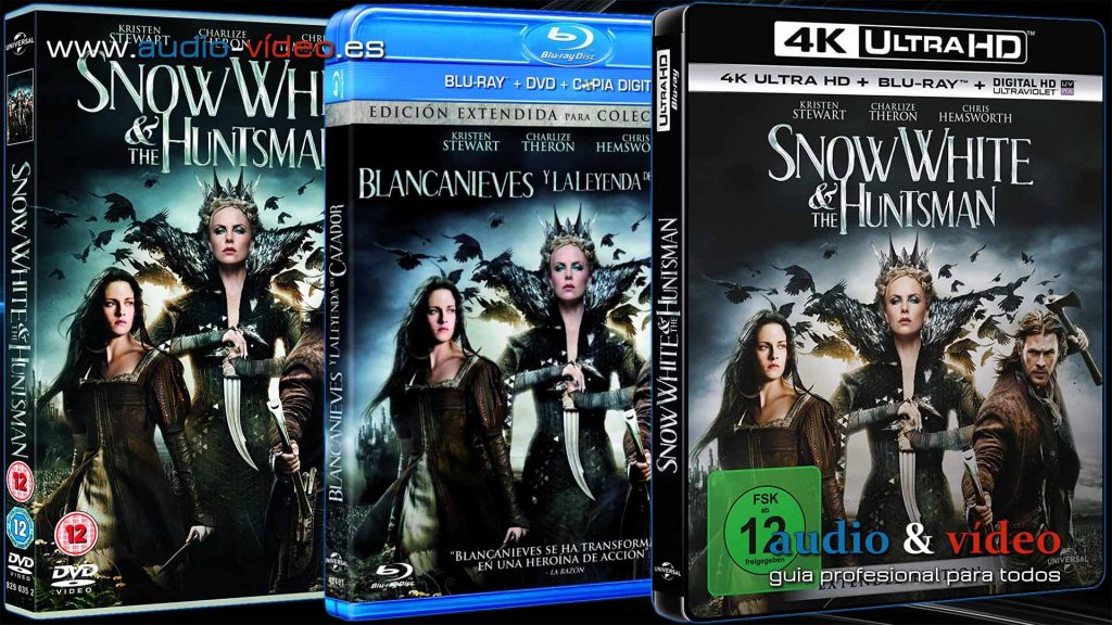 Blancanieves Y El Cazador - 4K, UHD, BluRay, DVD