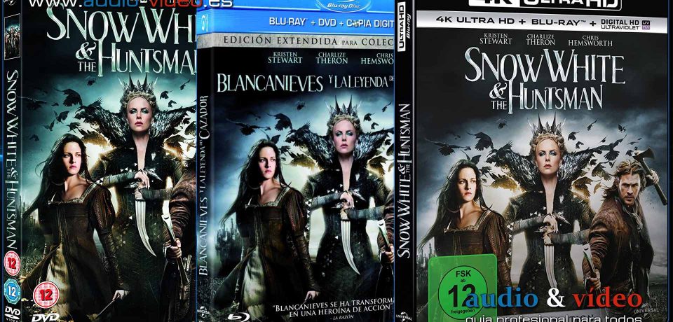 Blancanieves Y El Cazador – 4K, UHD, BluRay, DVD