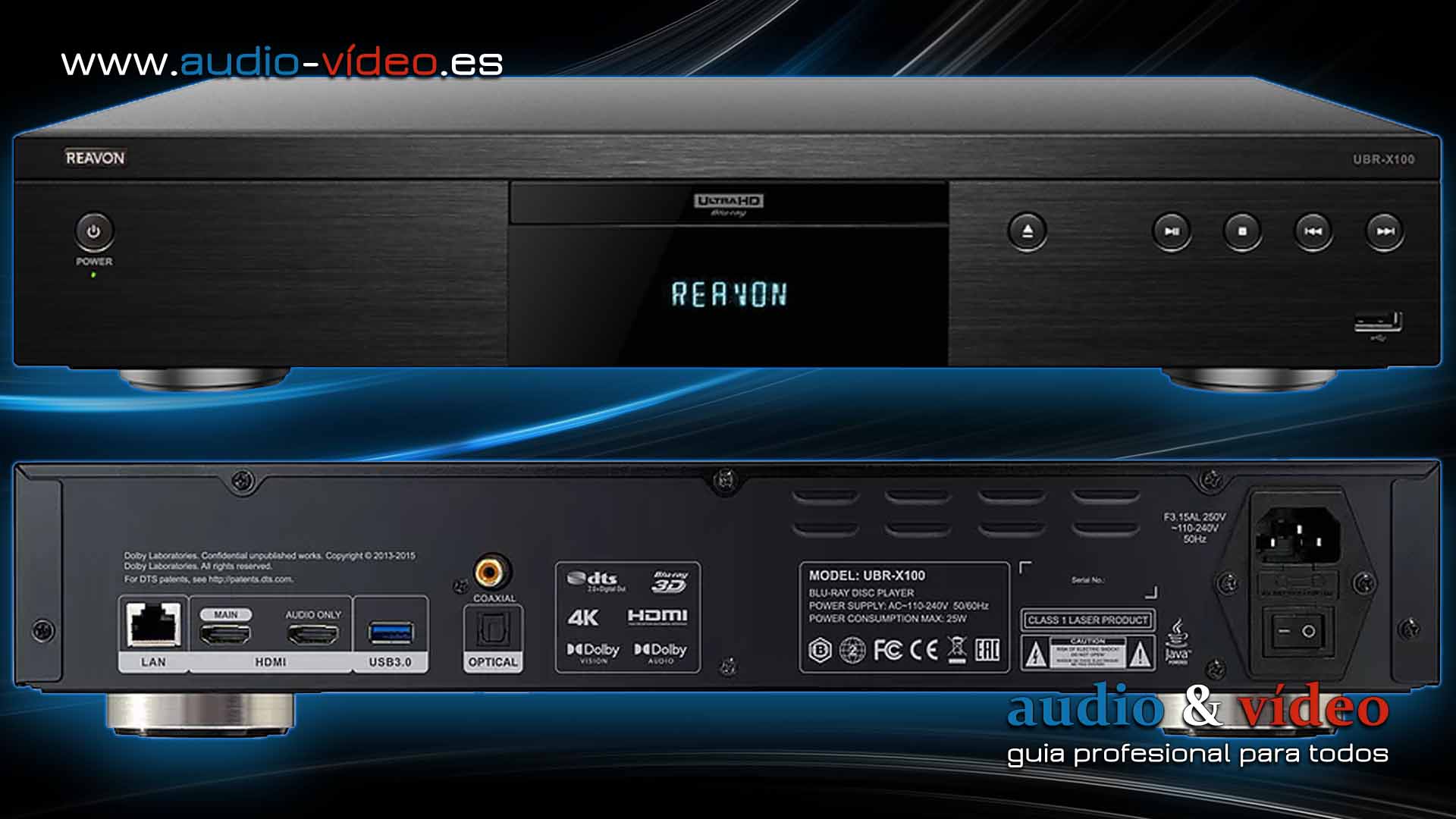 Reproductor Blu-Ray 4K SACD XLR Reavon UBR X200