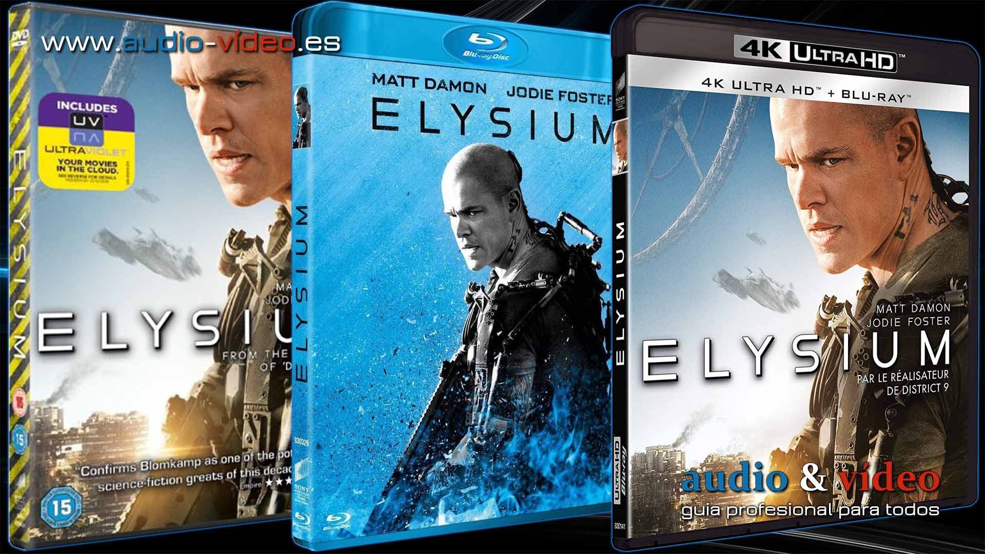 Elysium – 4K, UHD, BluRay, DVD + soundtrack + bonus