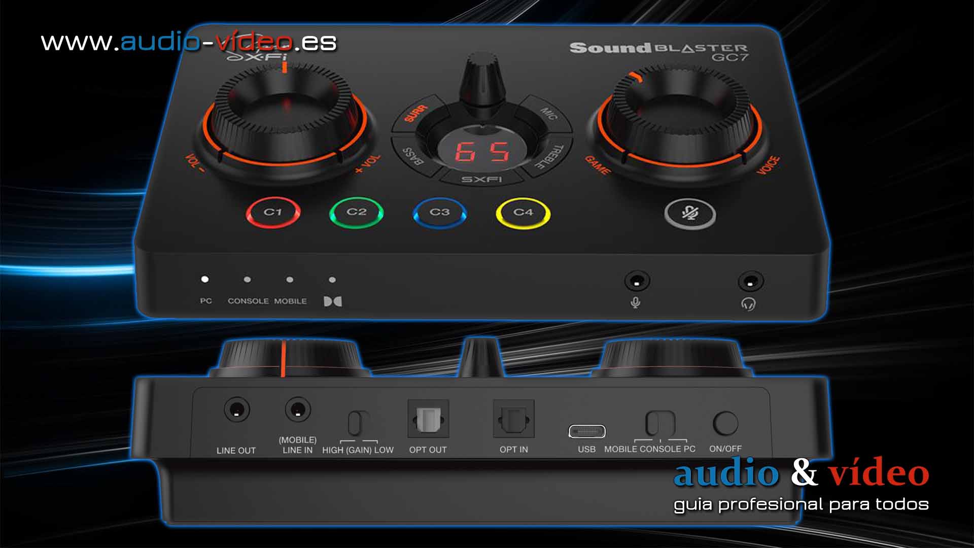 ▶️ Creative Sound Blaster GC7: DAC USB, amplificador con Super X-Fi ▶️  Gaming Audio ▶️
