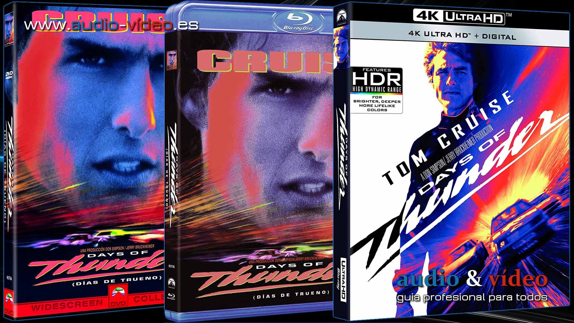 Días de trueno (Days of thunder) – 4K UHD, BluRay, DVD + soundtrack completo